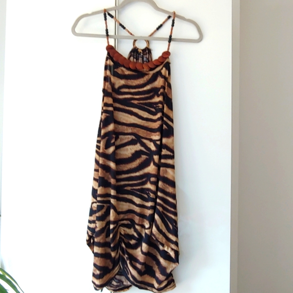 Animal Print Swim Cover Up.